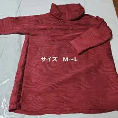 カットソー 長袖 ハイネック トップス