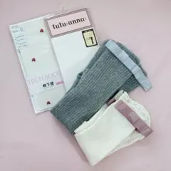 tutuanna 靴下屋 フレンチガーリーソックス 4足まとめ売り