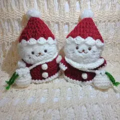 【しろたんぽてぽてマスコット用】ふたごしろサンタたん　どん様専用ページ