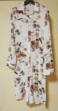 シャツワンピース ウエストマーク