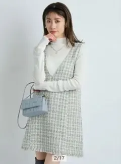 新品未使用Apuweiser-riche ツイードノースリーブワンピース 2025年最新】アプワイザーリッシェ ワンピース ツイードの人気