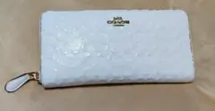 コーチ COACH　長財布　ロング ジップ アラウンド ウォレット　シグネチャー