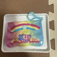 ガチャガチャ ANGEL BLUE フラットコインケース