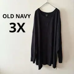 OLD NAVY 【3X】 ACTIVE ULTRALITE 長袖Tシャツ 黒