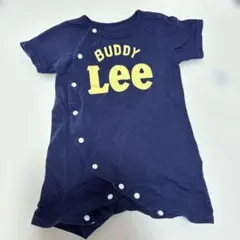Buddy Lee ネイビー ボタン付きロンパース 60-70 ロンパース