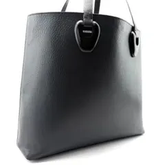 GUCCI　トートバック　A4可　ネイビー　肩掛け　オールレザー　シルバー金具