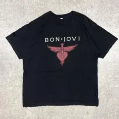 00s BON JOVI バンドTシャツ Lサイズ ブラック ツアーT ボロ