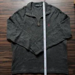 Polo ダークグレー ジップアップ トレーナー Lサイズ
