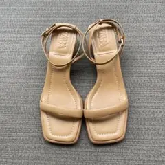 ZARA ザラ ストラップサンダルシューズゴールド37 23.5 24 24.5