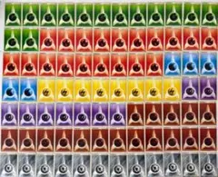 BW　XY　格子柄　基本エネルギー　まとめ売り　セット　草　炎　水　雷　超　悪 BW XY 格子柄 基本エネルギー まとめ売り セット 草 炎 水 雷 超 悪