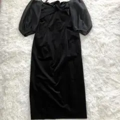 LAGUNAMOON ラグナムーン ベルベット タイト ドレス 黒 M