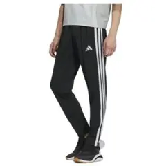 アディダスadidas スリムフィット トラックパンツ　L　トレーニング　黒