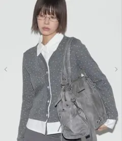 Fancy Club グレー ハンドバッグ ショルダーバッグ【新品、未使用】 Fancy Club グレー ハンドバッグ ショルダーバッグ【新品、未使用