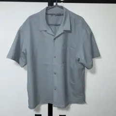 グレー 半袖シャツ 胸ポケット付き