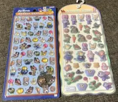 【匿名配送】ズートピア ボンボンドロップシール・コットンパフィシール　2点