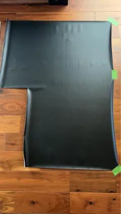 合皮レザー生地 難燃 黒