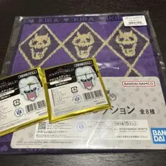 ジョジョの奇妙な冒険 吉良吉影 アクリルステッカー2枚とハンカチセット‼️
