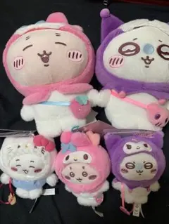 サンリオ　ちいかわ　コラボ　ぬいぐるみ　コンプ