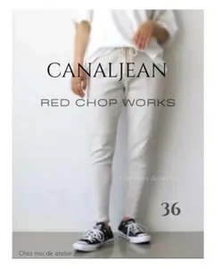 CANAL JEAN /レッドチョップワークス/カルゼクロップドパンツ/36のサムネイル