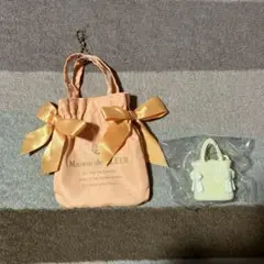 Maison de FLEUR リボン付きバッグ　ガチャ　オレンジ　イエロー