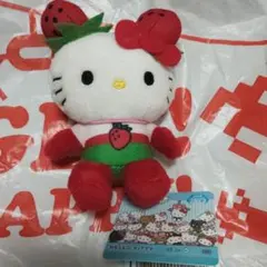 レア　ハローキティ　ぬいぐるみ　いちごマン サンリオハローキティ いちごマンぬいぐるみ 非売品 - メルカリ