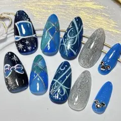 ネイルチップ　ディズニーシー　25周年　スパークリング　ジュビリー