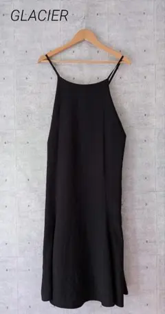 GLACIER グラシア ☆ ㈱ハニーズ キャミワンピース バックリボン 黒