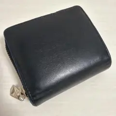 Paul Smith ポールスミス 二つ折り　ミニ財布　ブラック　レザー　黒色