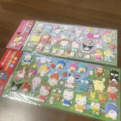 キャラクターずかん　サンリオスターズ シール　２枚セット