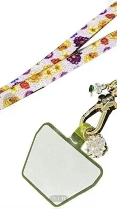 TeddyShop♡全機種対応チャーム付きナスカンショルダーネックストラップ新品