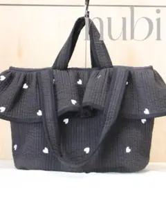 1点のみ！ヌビフリルトートバッグLarge　ヌビバッグ　ヌビマザーズバッグ