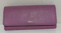 FURLA ピンク 長財布 シンプル 上品カラー
