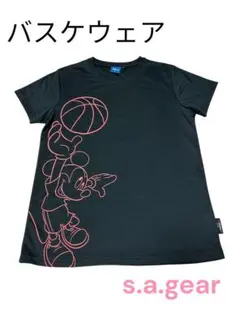 Disney ミッキーマウス バスケットボール Tシャツ Lサイズ