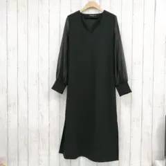 La-gemme シアーワンピース Lサイズ ブラック ラジエム