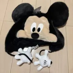 ミッキーマウス フェイクファー帽子