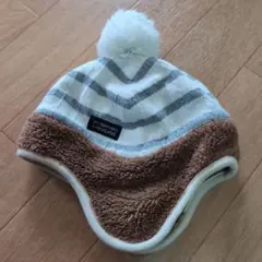 ROMPING UNIVERSE ストライプニット帽　S