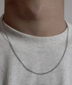 【SBG】【新品未使用】メンズ ネックレス シルバー 50cm チェーン