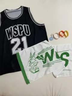 WurtS ユニフォーム　L　黒　タオル　ラババン　ラバーバンド　キーホルダー