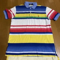 90s Polo by Ralph Laurenマルチボーダーポロシャツ