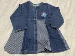 SESAMESTREET 七分袖 デニム ワンピース 95
