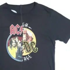 AC/DC リメイク風 チャコールTシャツ／MIND BLOW