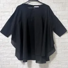 美品 SOU・SOU モスリン 草衣　着物スリーブシャツ 黒 S 岡田縫工所 美品 】SOU•SOU モスリン 草衣 着物スリーブシャツ 黒 岡田縫工所