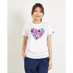 clap クラップ✩７月新作✩ドライ半袖Tシャツハート定価7150円フィットネスのサムネイル