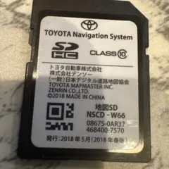 トヨタ 純正 NSCD-W66 2018年 春版 地図データ更新 SDカード - メルカリ