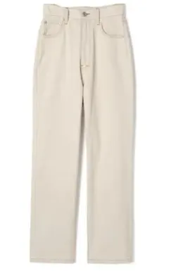 GRL 配色ステッチハイウエストストレートパンツ