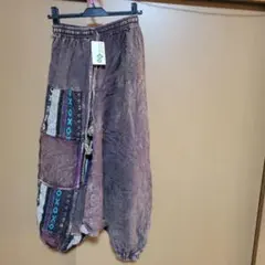 asian-toybox パッチワーク サルエルパンツ