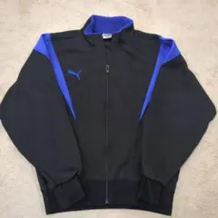 ●プーマ●トラックジャケット ブラック S ジャージ ヒットユニオン 黒 青系