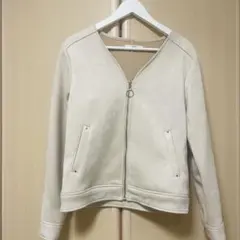 Ciaopanic アイボリー ジップアップブルゾン