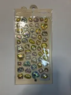 3Dレリーフクリスタルシール　ペンギン　ぽっこり　ボンボンドロップ　シール帳