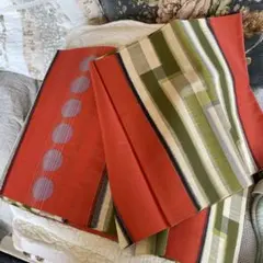 昭和レトロ　着物生地　モダン　古布　リメイク　ハンドメイド　生地　反物